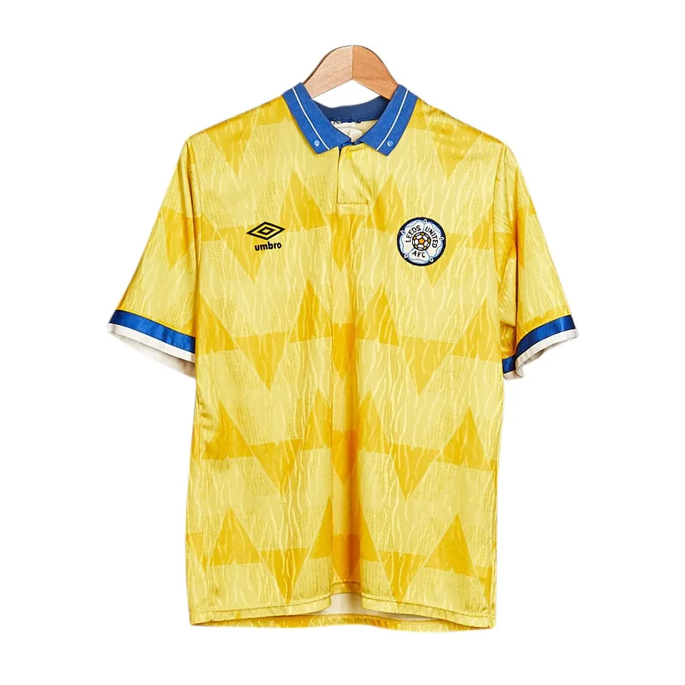 1989-90 Leeds United away Umbro shirt M (Very Good)