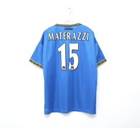 1997/99 MATERAZZI #15 Everton Vintage Umbro Home Football Shirt (XL) Italy Inter