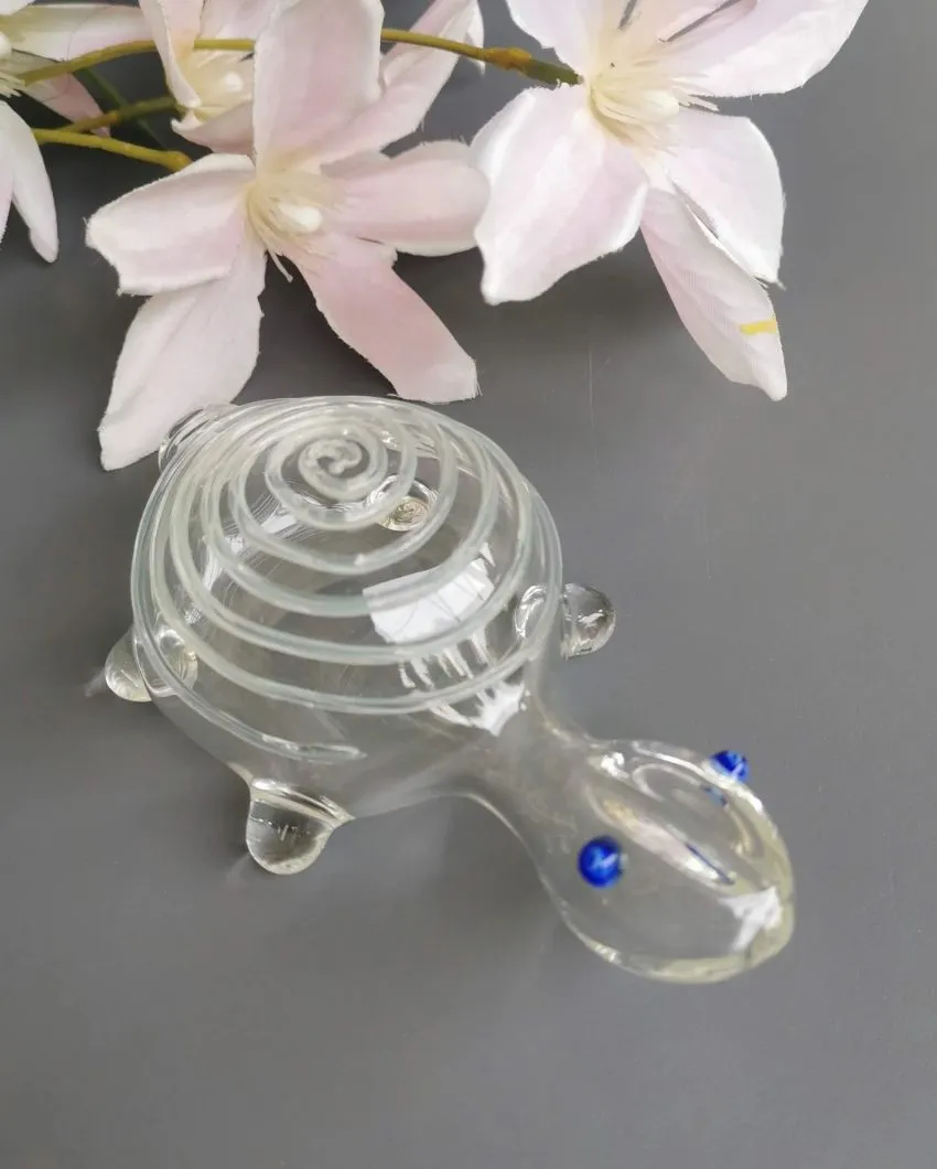 Adorable Good Luck Glass Turtle | Multiple Colors | 13 x 3 inches