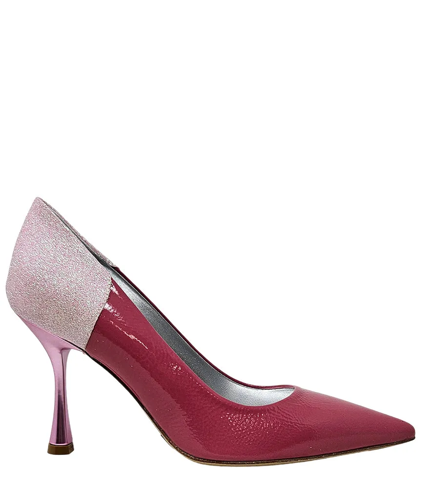 Alena Rose/Pink High Heel Glitter Pump