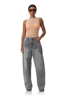 Archer Barrel Pant - Smoke Grey Wash