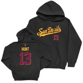 Arizona State Football Black Script Hoodie - Christian Hunt