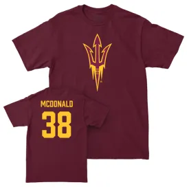 Arizona State Football Maroon Legacy Tee - Kyan McDonald