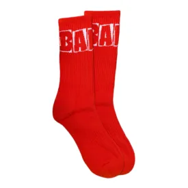 Baker Brand Logo Red Socks