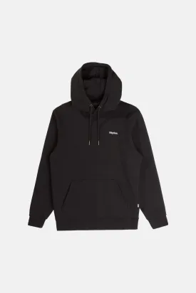 Brand Fleece Hood Black