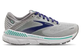 Brooks Adrenaline GTS 22 2E Alloy/blue/green Womens