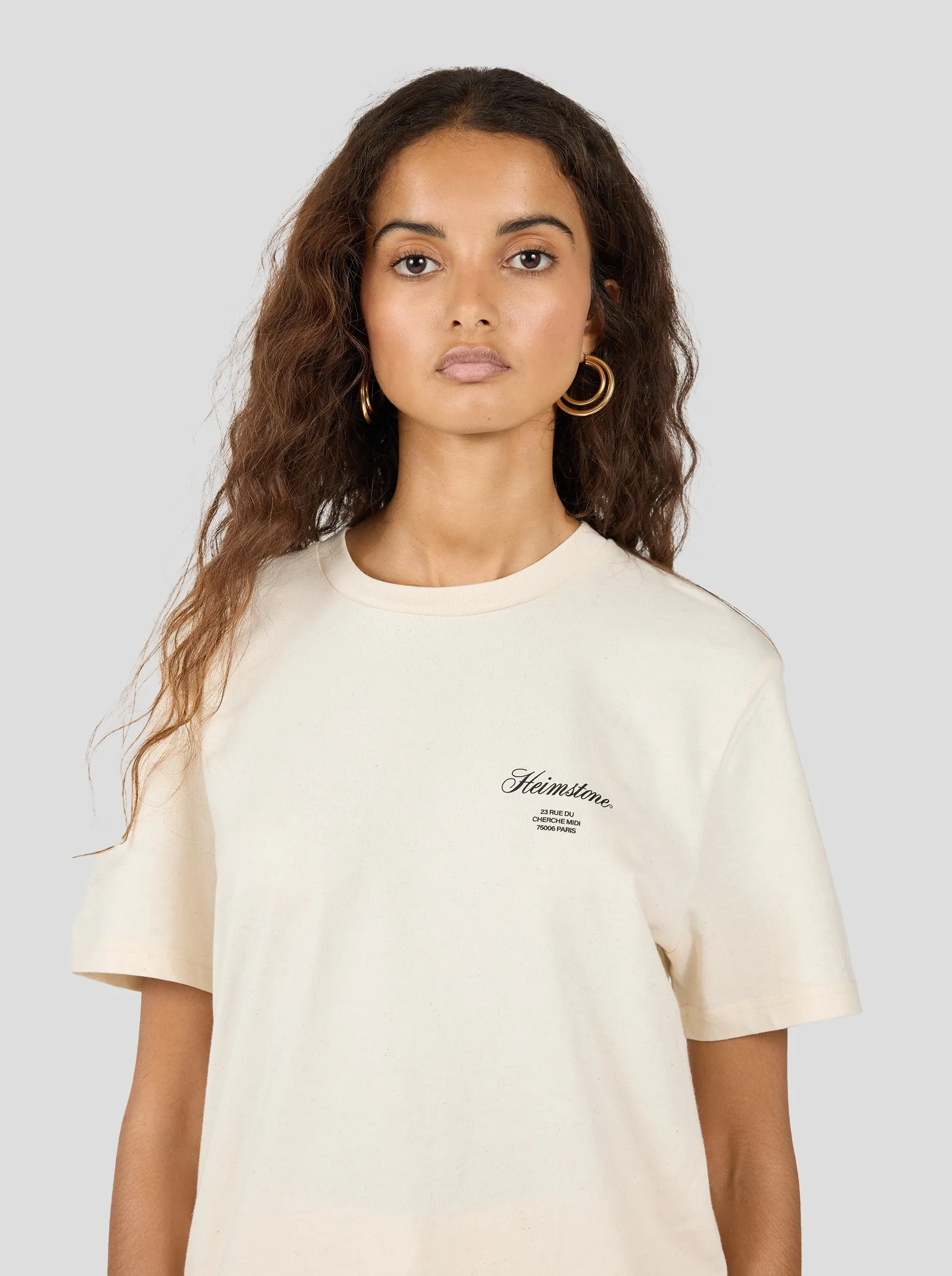 Collectible Unisex T-Shirt - Cream with Black Heimstone Logo HLD