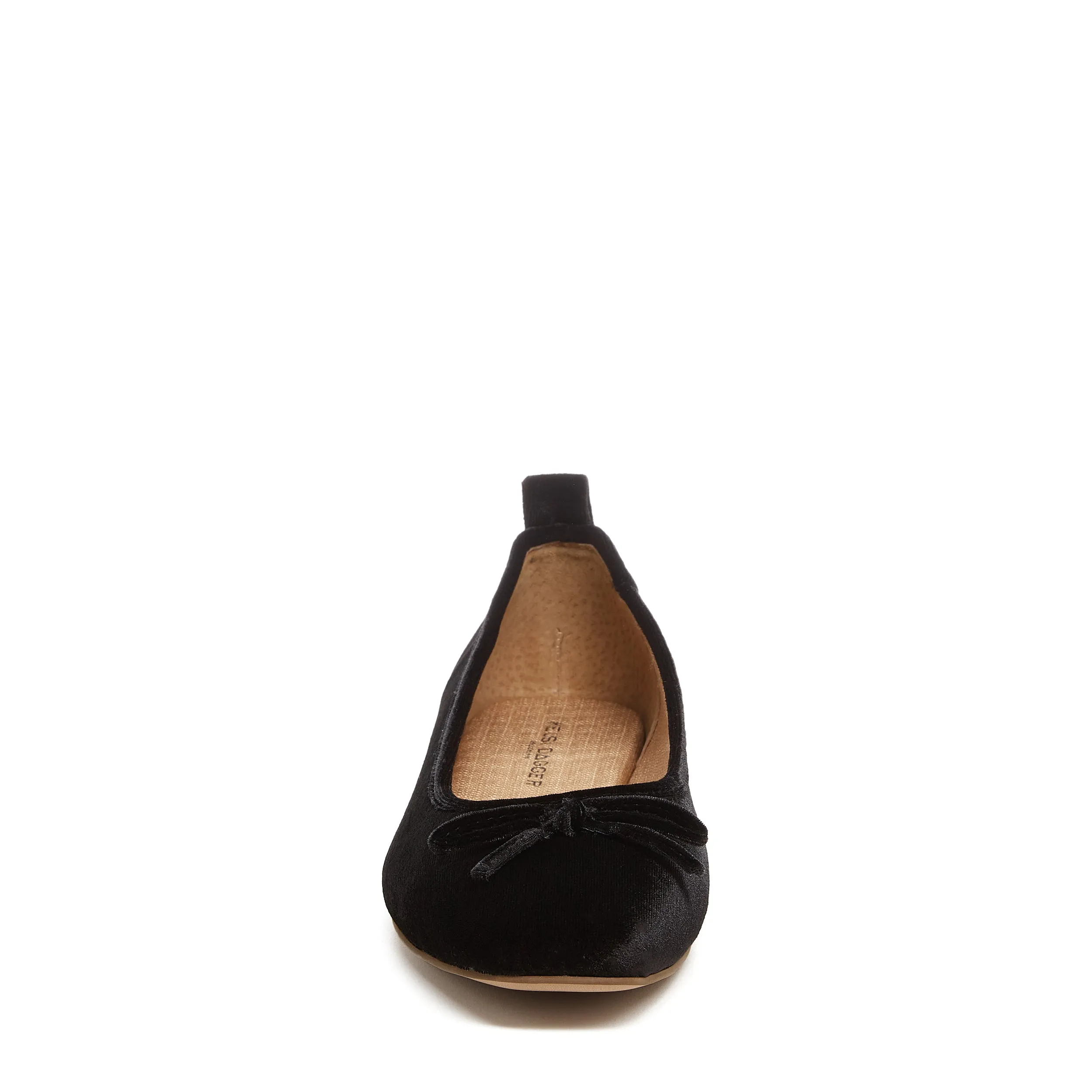 Frankie Black Velvet Ballet Flats