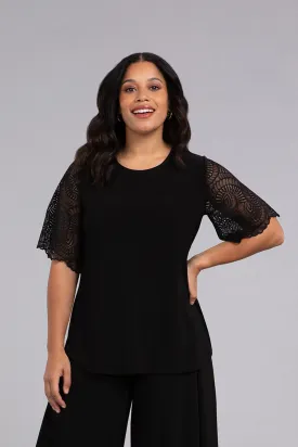 Go To Classic T with Lace | Black