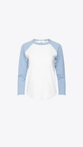 Raglan Baseball Tee - Sky Blue Multi