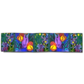 Scarf "Wild Irises"