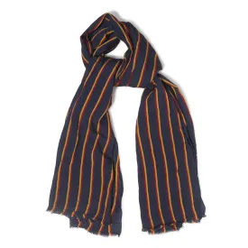 Silk Woven Multi-Stripe Scarf