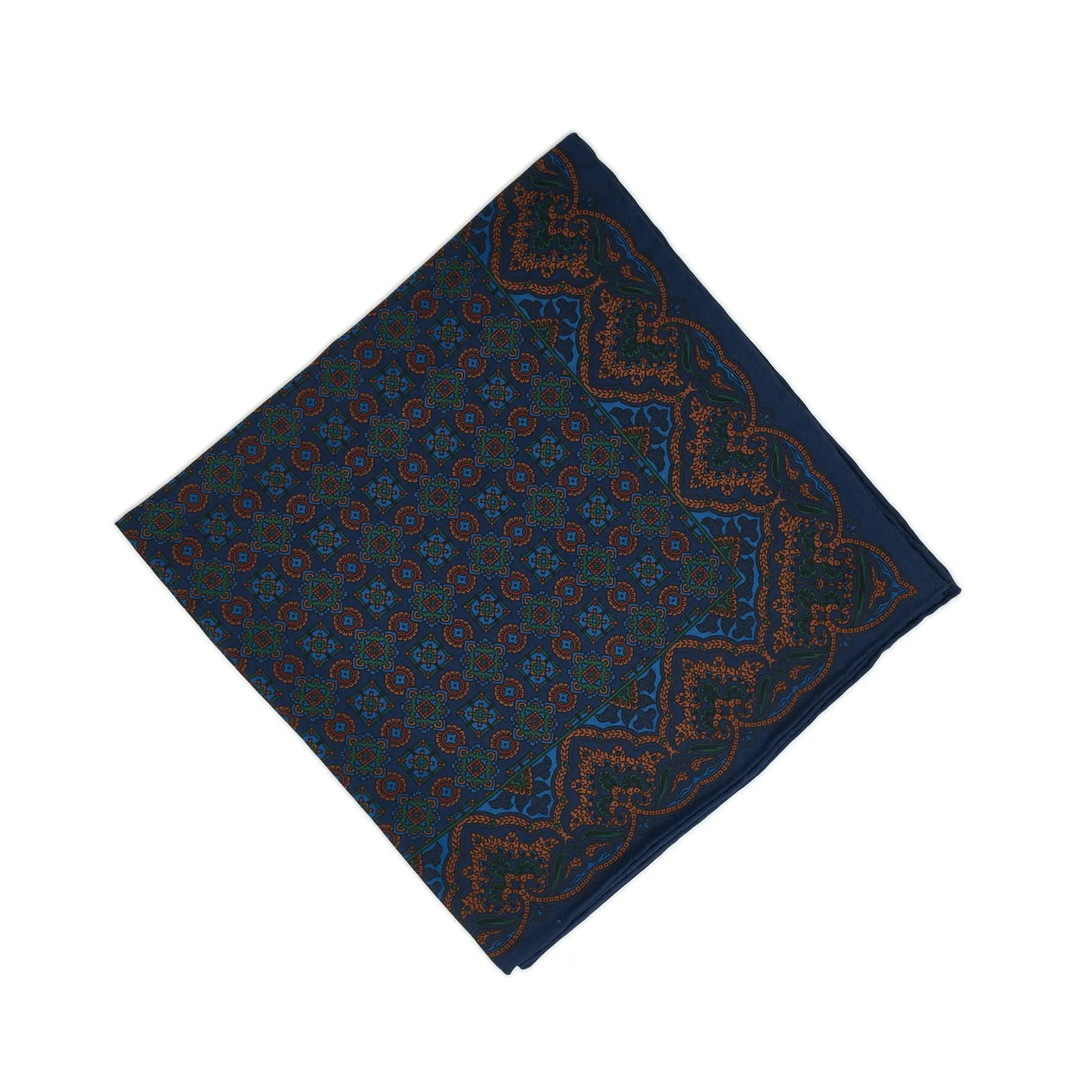 Sovereign Grade Midnight Ancient Madder Pocket Square