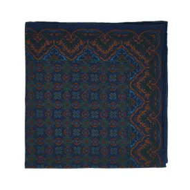 Sovereign Grade Midnight Ancient Madder Pocket Square