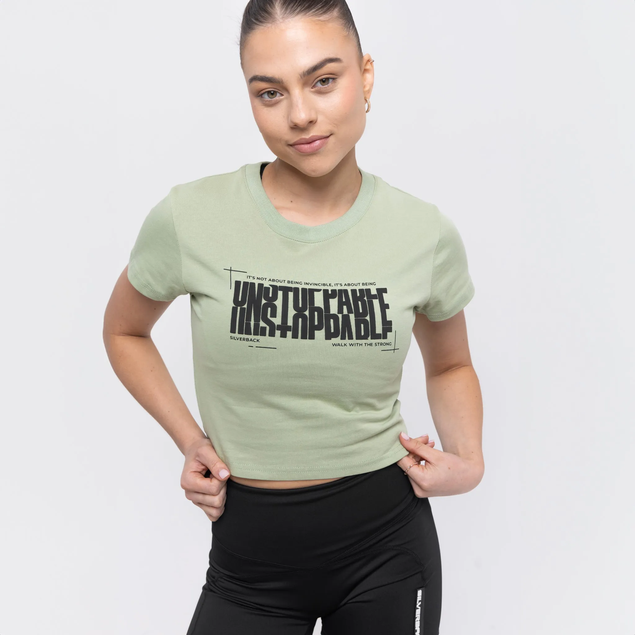 Unstoppable Crop T-Shirt Green