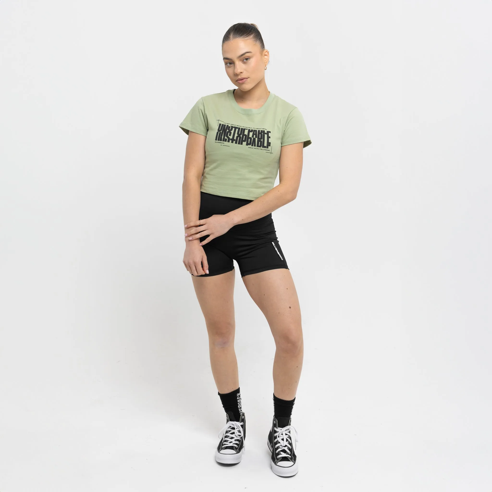 Unstoppable Crop T-Shirt Green